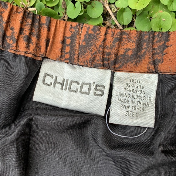 Beautiful Tiered Silk Chico’s Safari Maxi Skirt - Picture 5 of 7